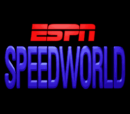 ESPN Speedworld Title Screen